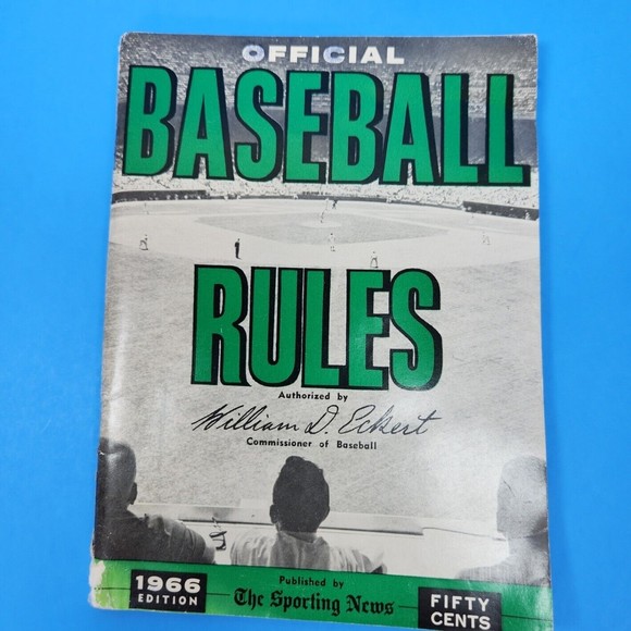Official Baseball Rules Booklets X 3 Sporting News 1964-65-66 Commissioners MLB - Picture 7 of 14